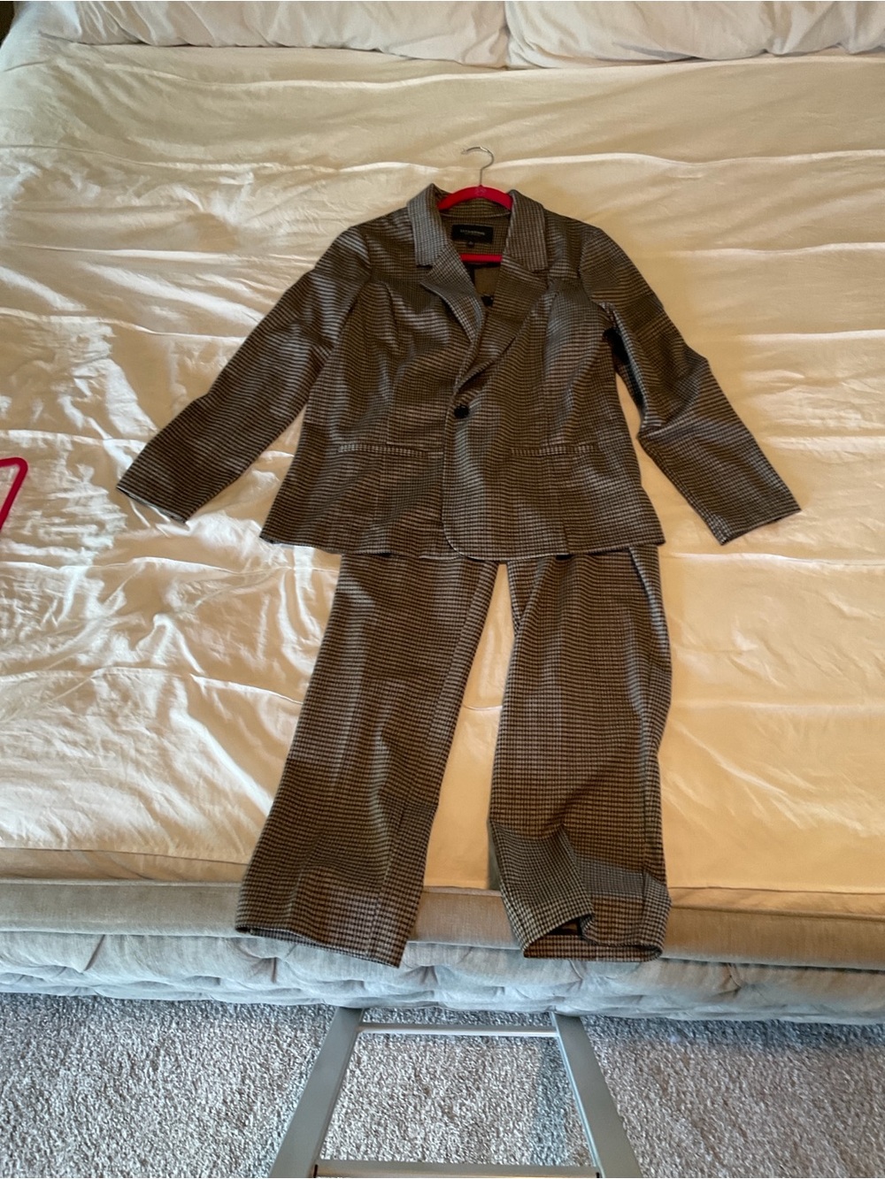 Liverpool Brown Houndstooth Pantsuit
